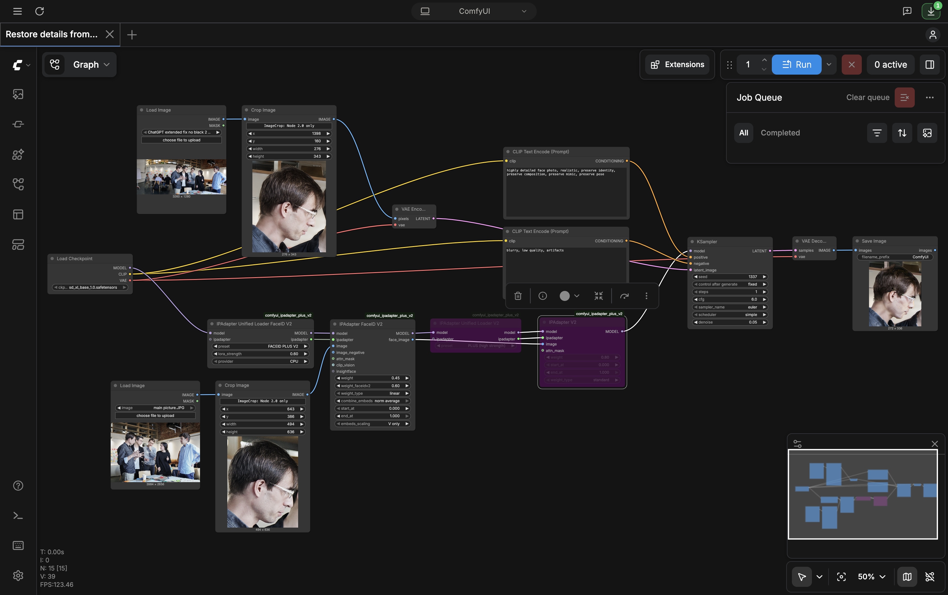 Мой workflow в Comfy Desktop